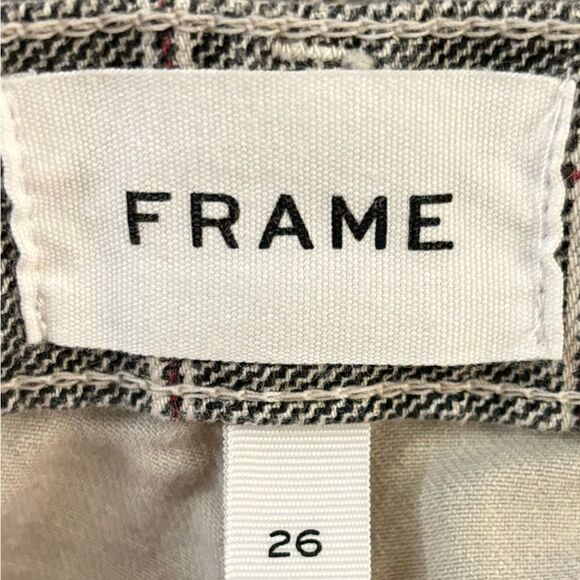 Frame Skinny Plaid Gray Jeans Ankle Size 26 - Picture 7 of 8